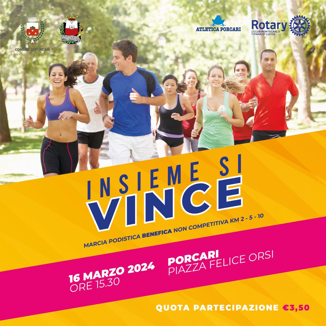 Rotary Insieme Si Vince Si Rinnova Lappuntamento Con La Corsa Benefica Organizzata Dal Rotary